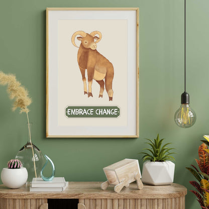 Embrace Change Goat Poster | S01