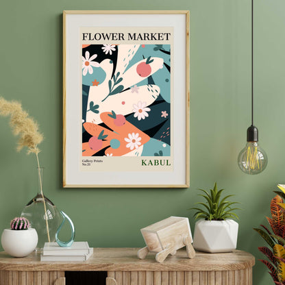 Kabul Flower Market Poster | S01