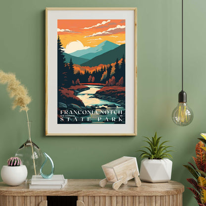 Franconia Notch State Park Poster | US Travel | S01