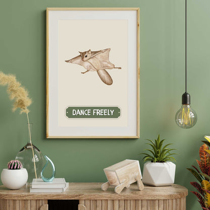 Dance Freely Sugar Glider Poster | S01