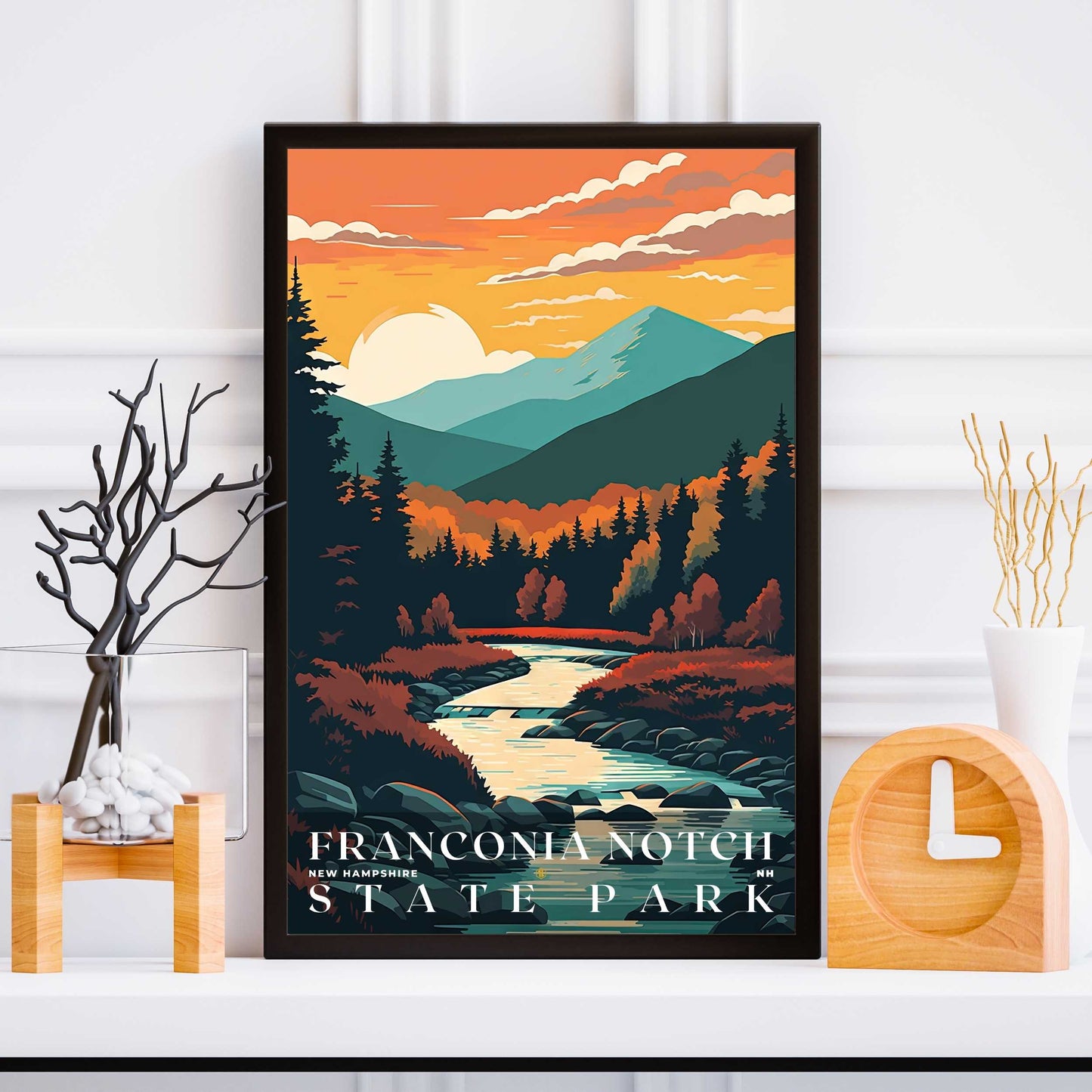 Franconia Notch State Park Poster | US Travel | S01