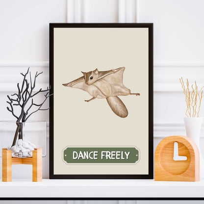 Dance Freely Sugar Glider Poster | S01