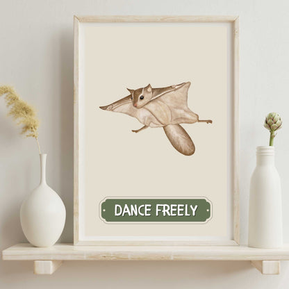 Dance Freely Sugar Glider Poster | S01