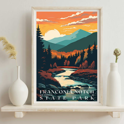 Franconia Notch State Park Poster | US Travel | S01