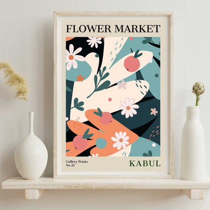 Kabul Flower Market Poster | S01