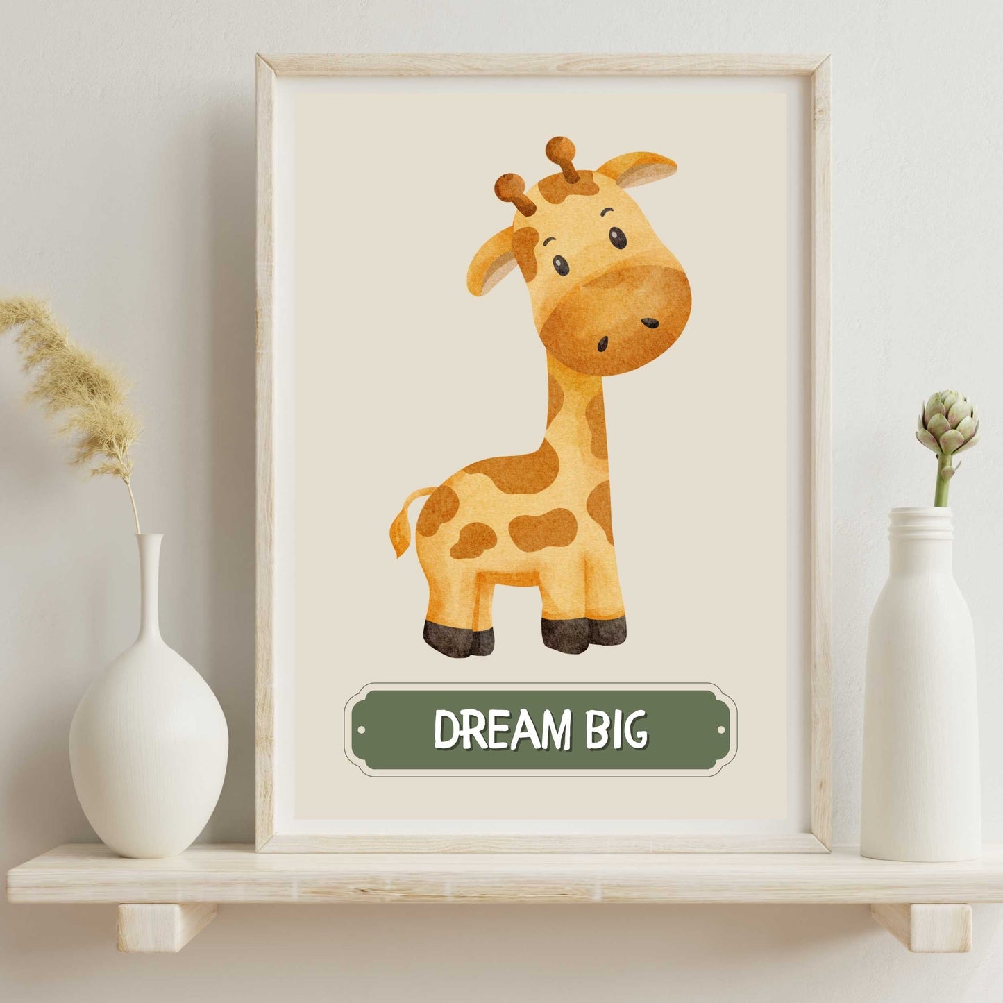 Dream Big Giraffe Poster | S01