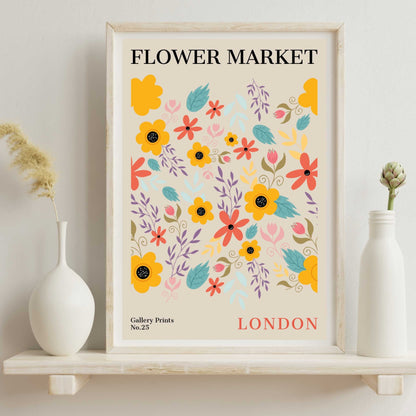 London Flower Market Poster | S01