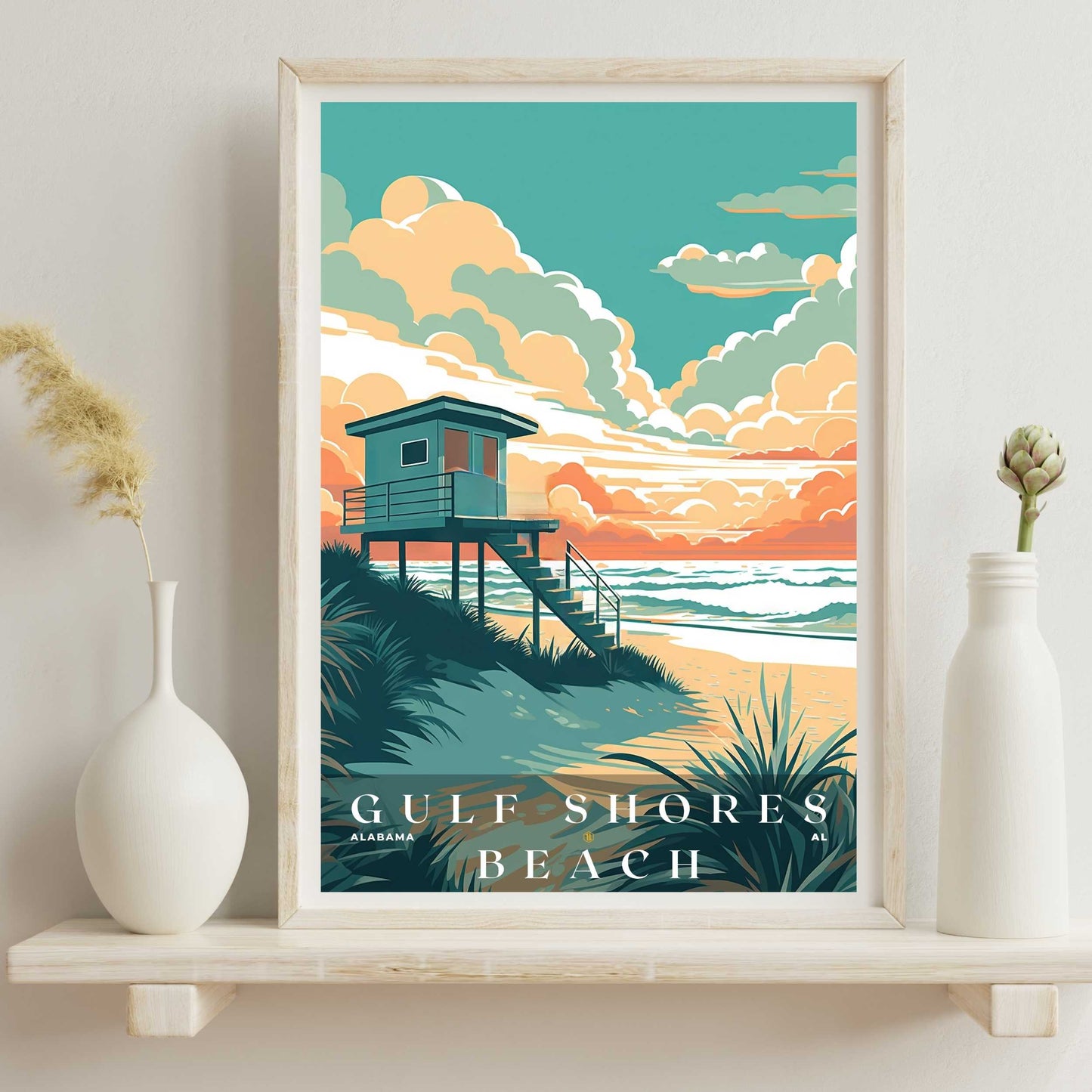 Gulf Shores Beach Poster | US Travel | S01