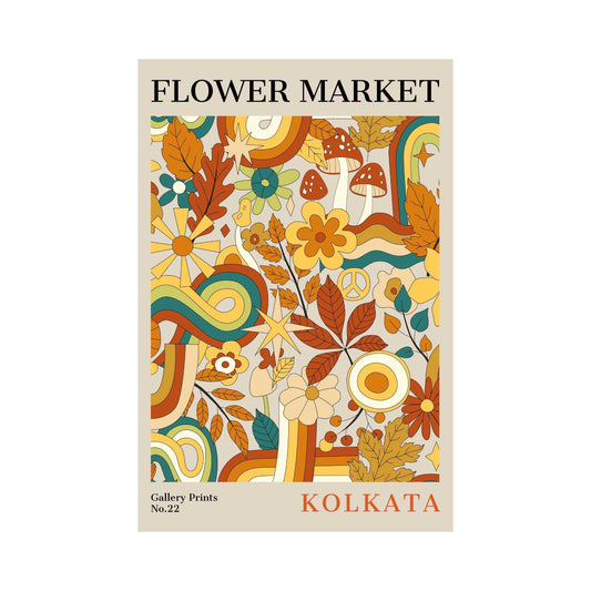 Kolkata Flower Market Poster | S01