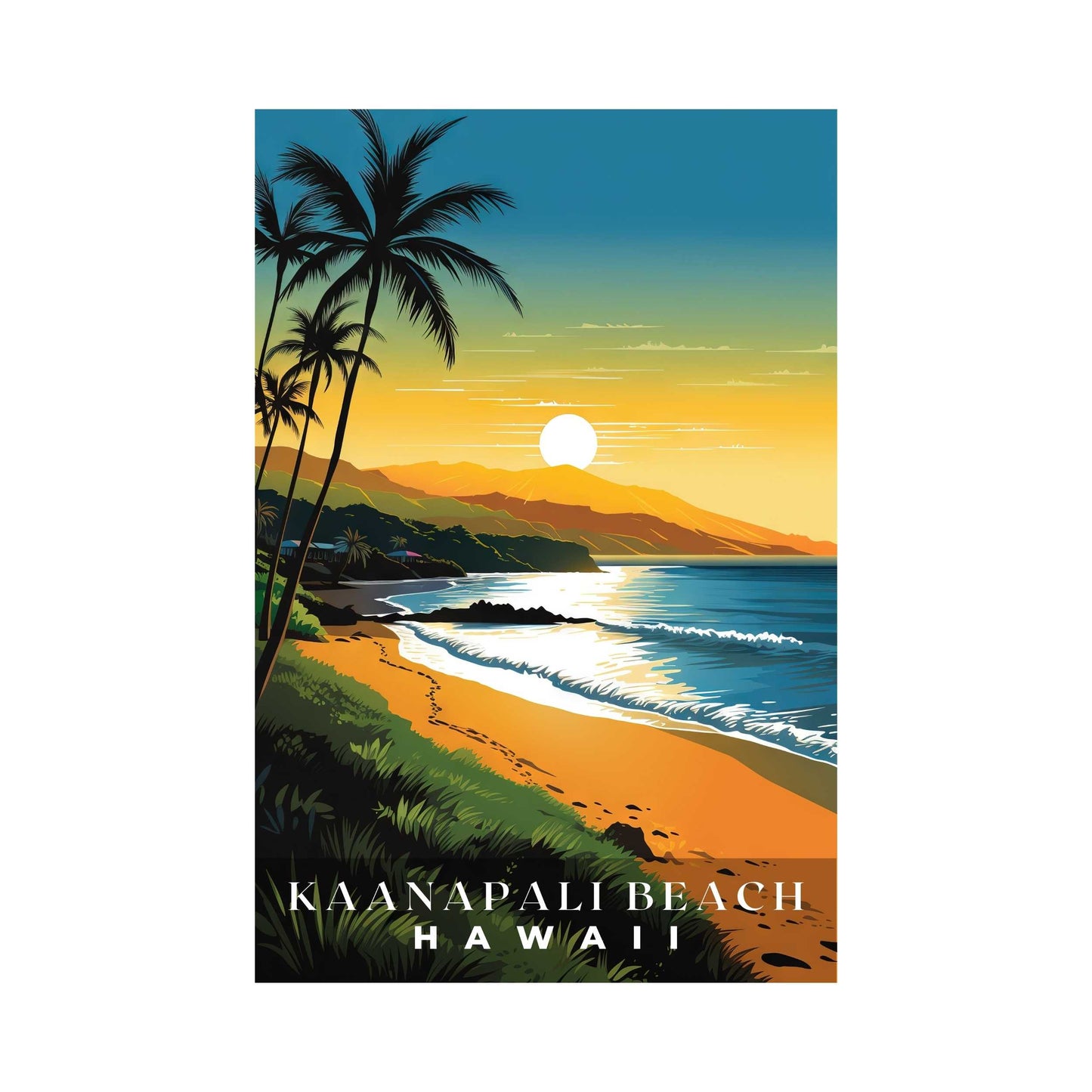 Kaanapali Beach Poster | S01