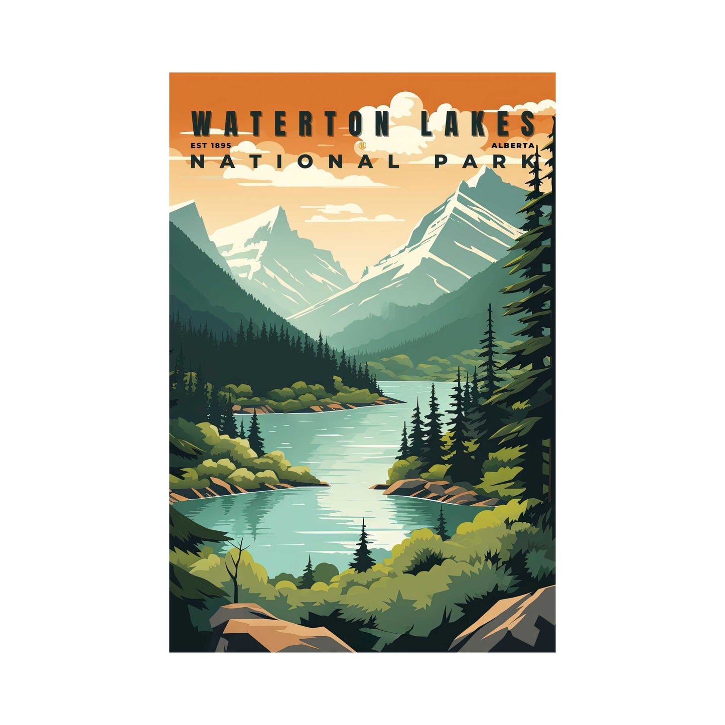 Waterton Lakes National Park Poster | S01