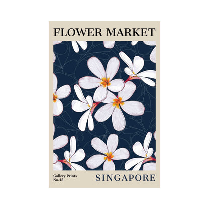 Singapore Flower Market Poster | S01