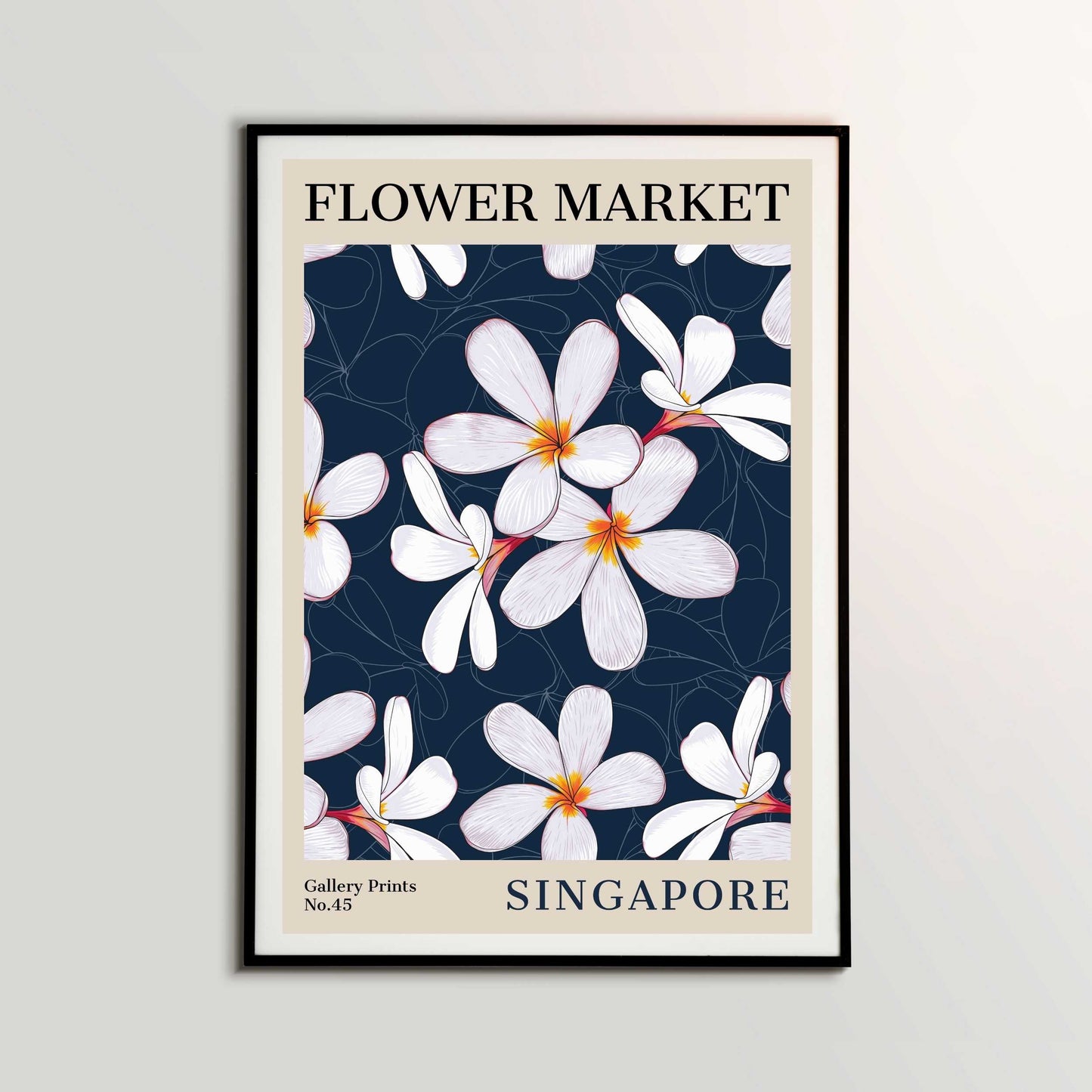 Singapore Flower Market Poster | S01