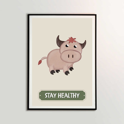 Stay Healthy Buffalo Poster | S01