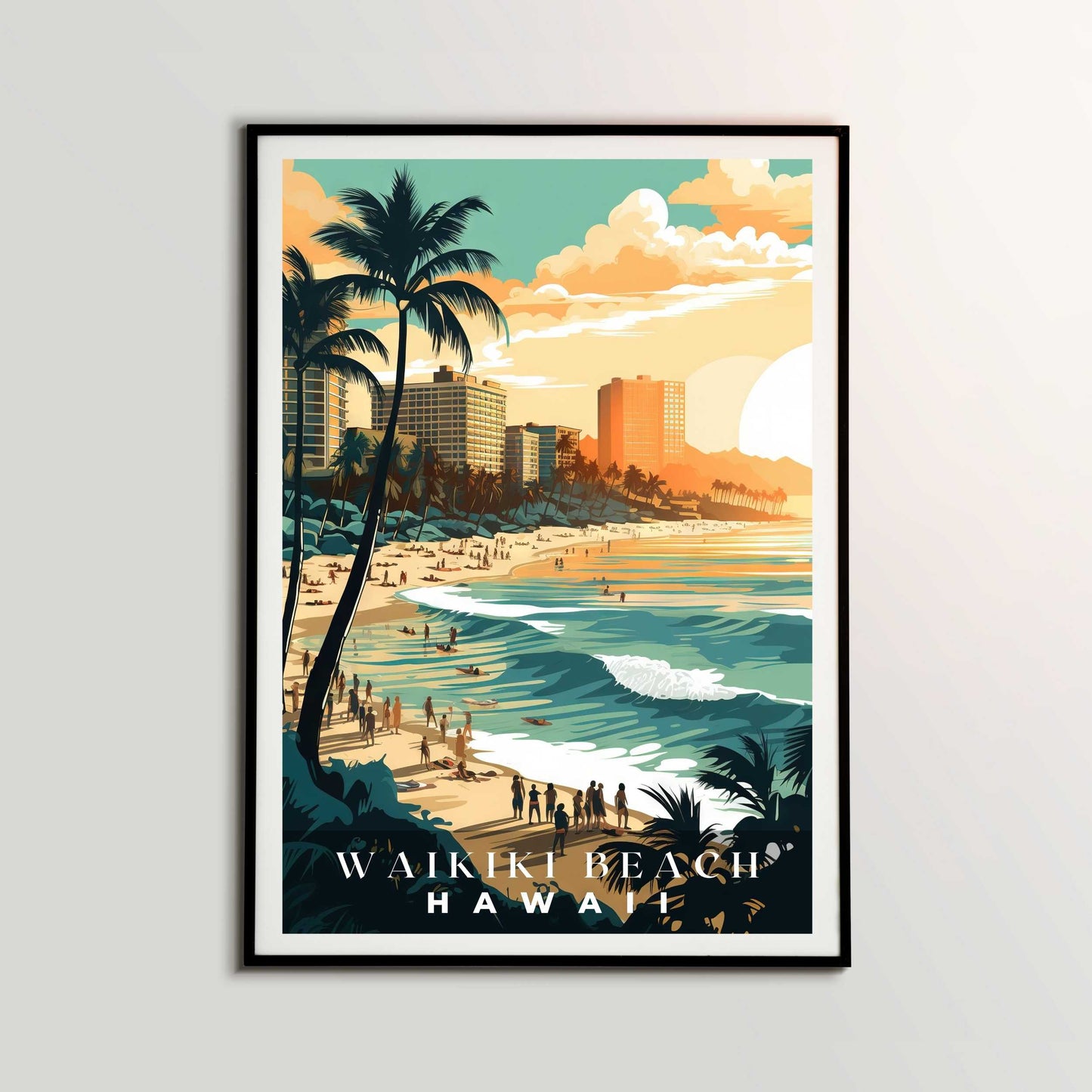 Waikiki Beach Poster | S01