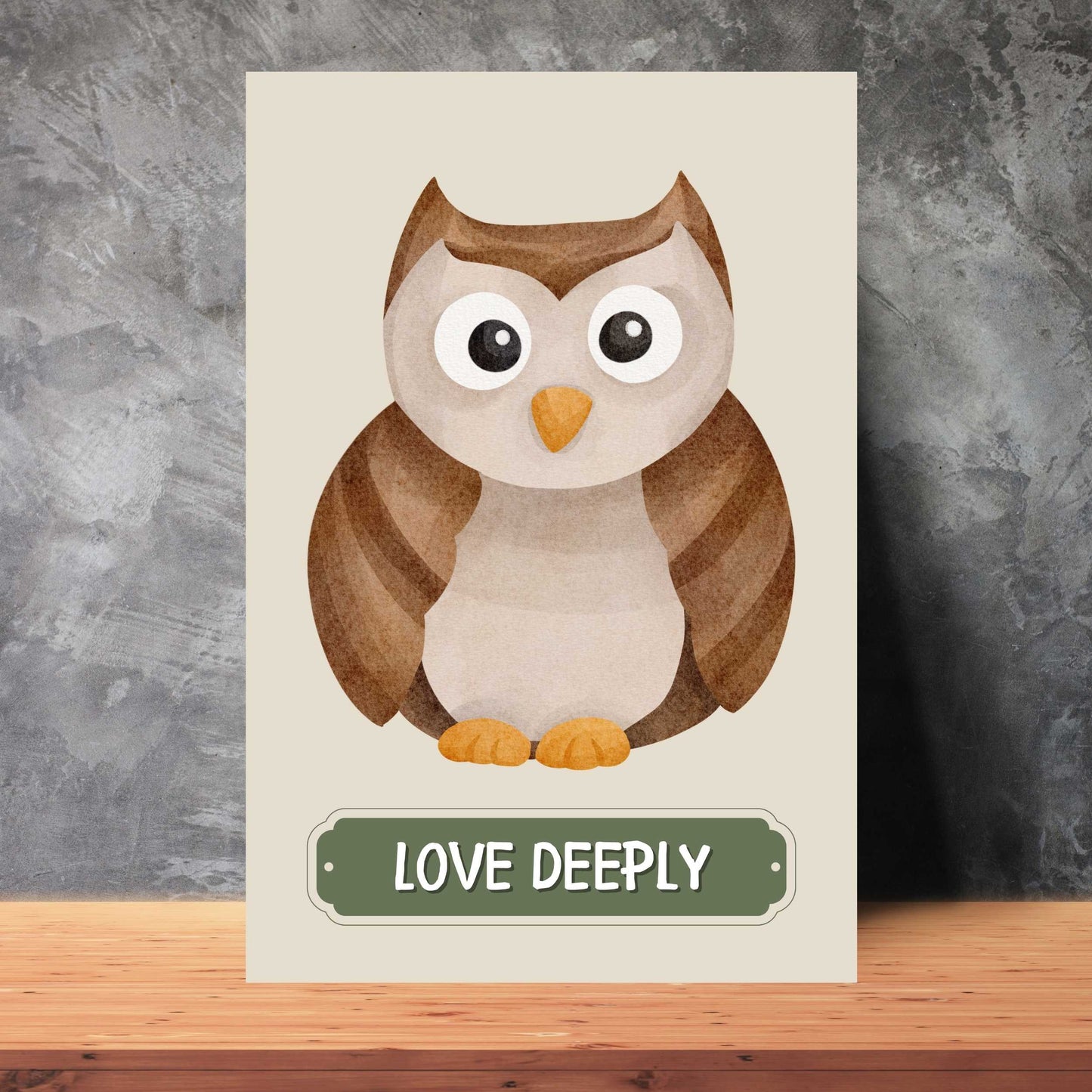 Love Deeply Owl Poster | S01