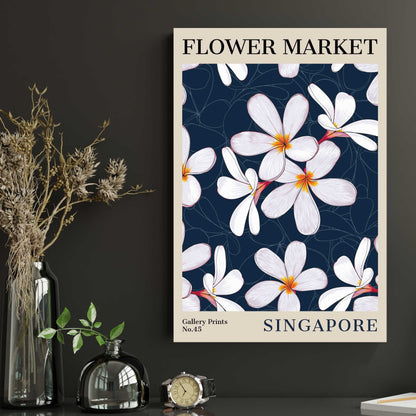 Singapore Flower Market Poster | S01