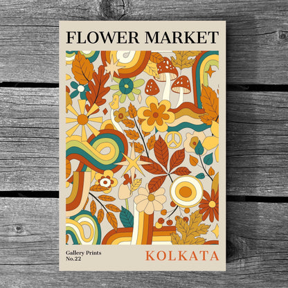 Kolkata Flower Market Poster | S01