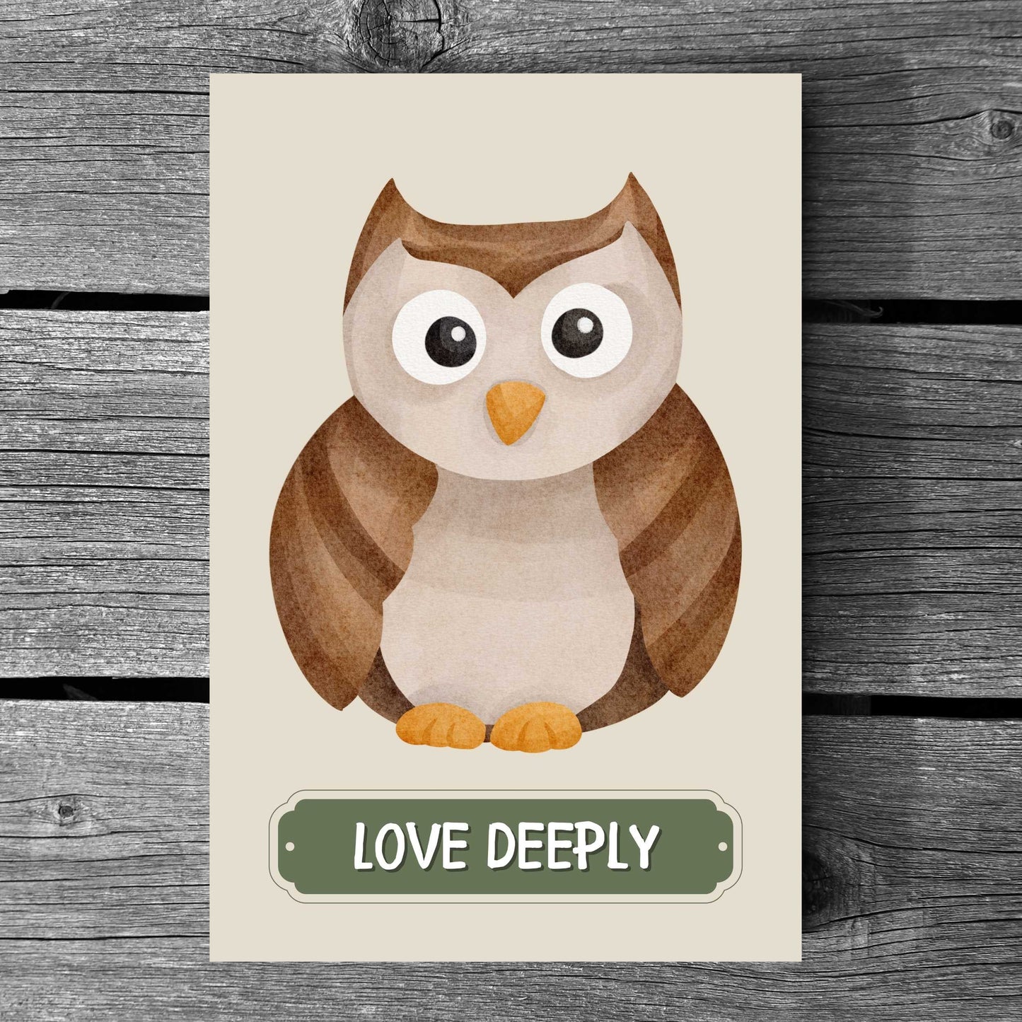 Love Deeply Owl Poster | S01