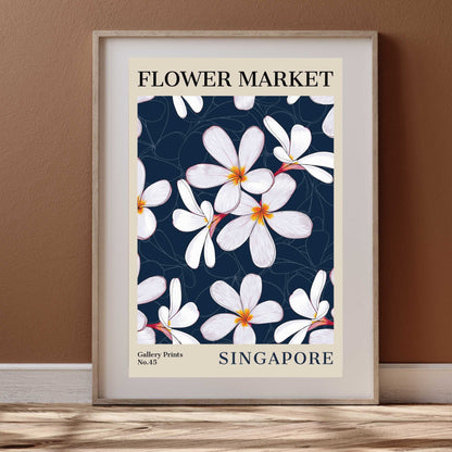 Singapore Flower Market Poster | S01