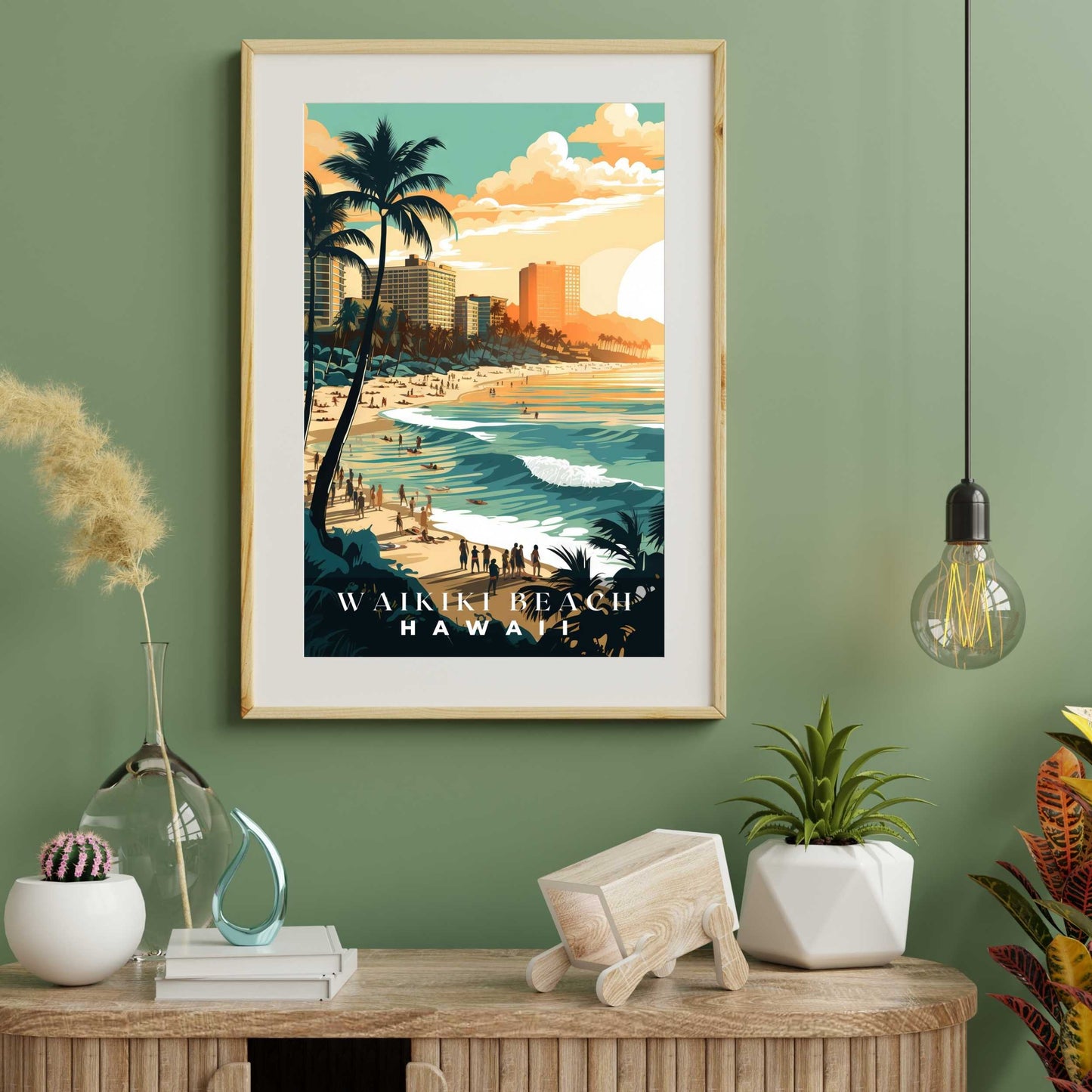 Waikiki Beach Poster | S01