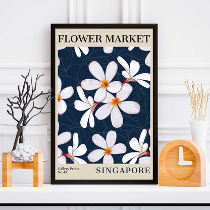 Singapore Flower Market Poster | S01