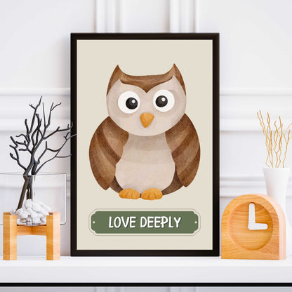 Love Deeply Owl Poster | S01