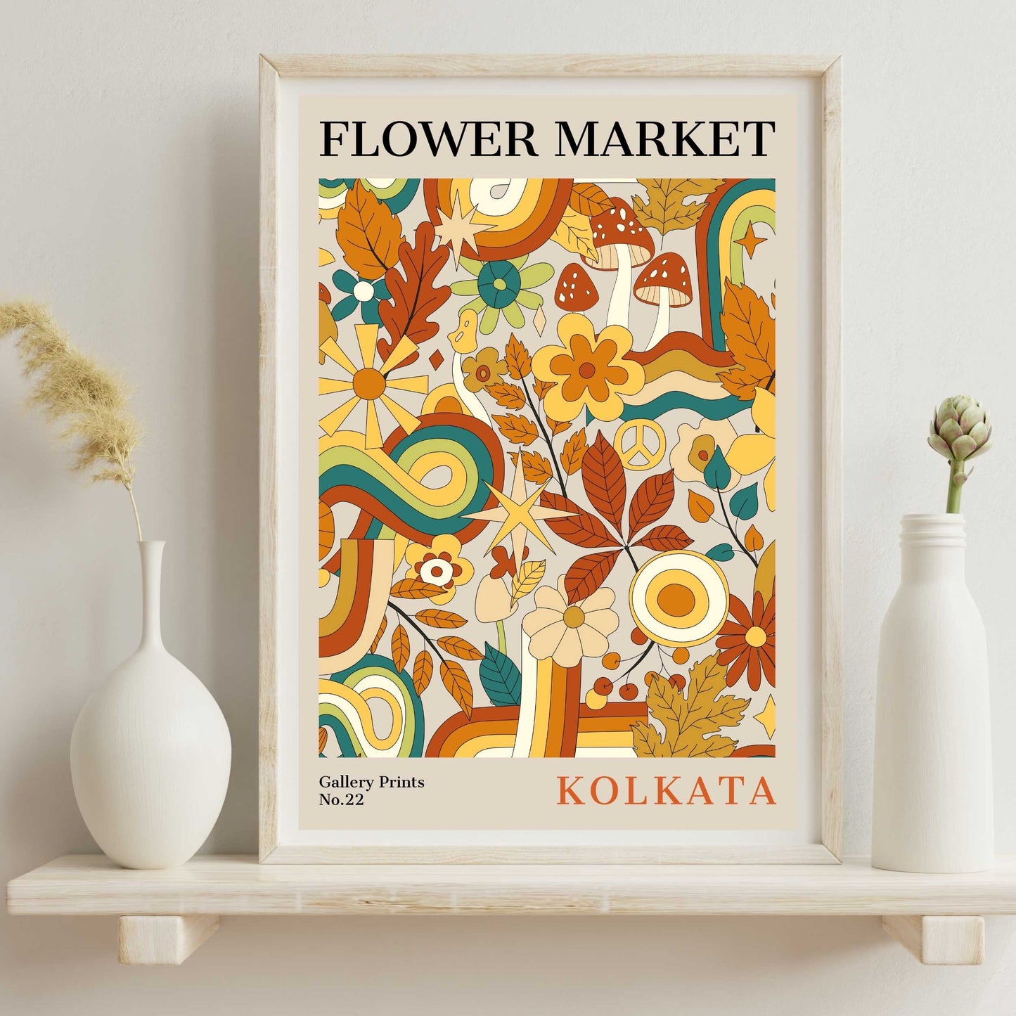 Kolkata Flower Market Poster | S01
