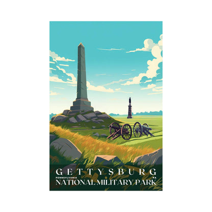 Gettysburg National Military Park Poster | US Travel | S01