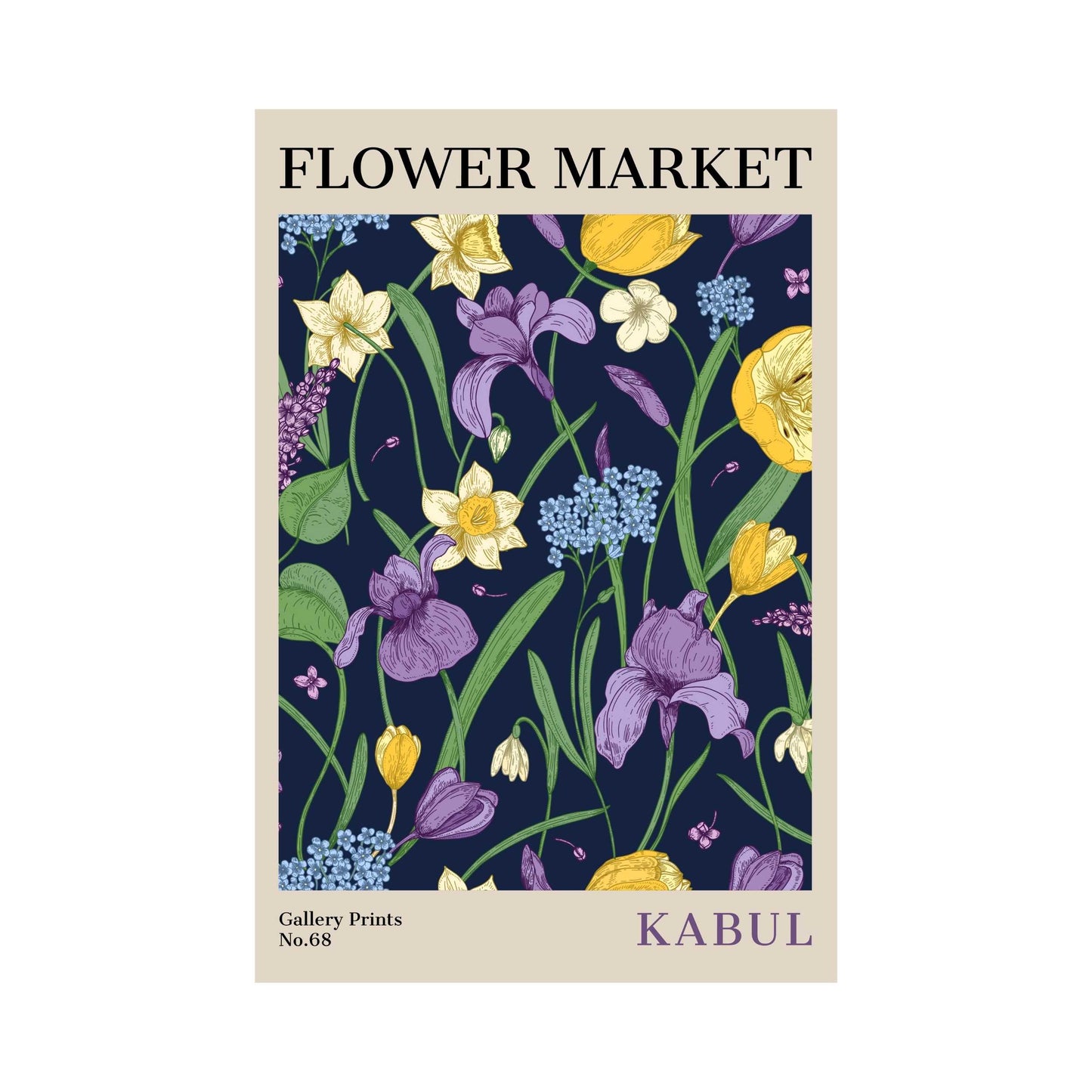 Kabul Flower Market Poster | S02