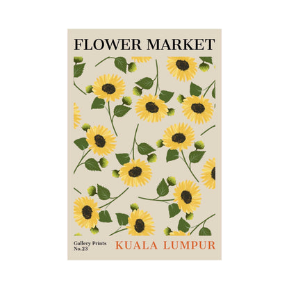 Kuala Lumpur Flower Market Poster | S01