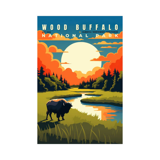 Wood Buffalo National Park Poster | S01