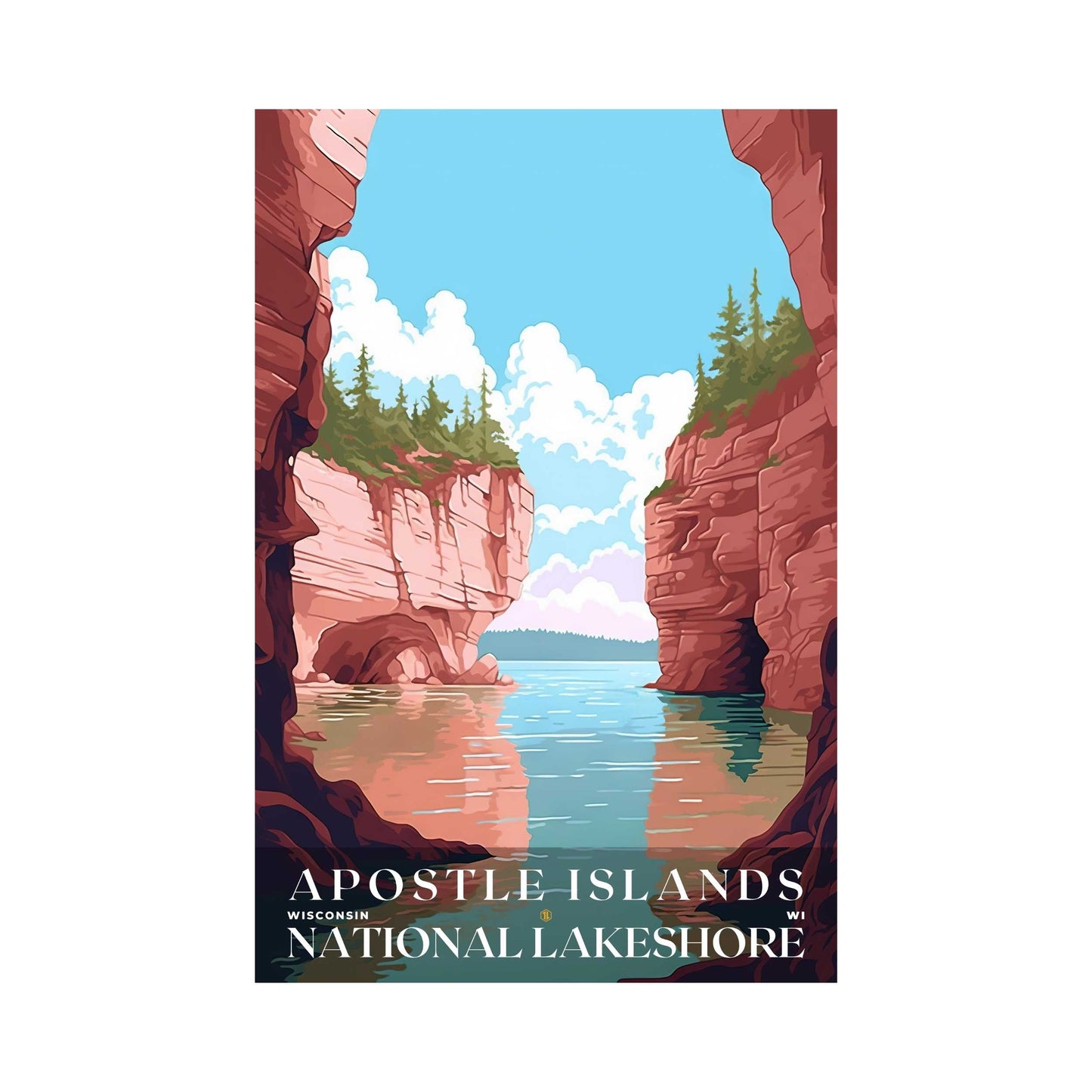 Apostle Islands National Lakeshore Poster | US Travel | S01