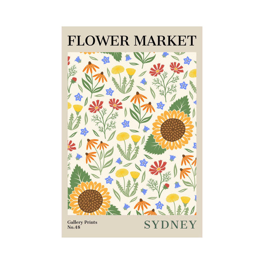 Sydney Flower Market Poster | S02