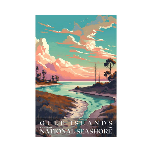 Gulf Islands National Seashore Poster | US Travel | S01