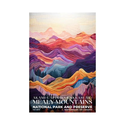 Akami-Uapishk-KakKasuak-Mealy Mountains National Park Poster | S09