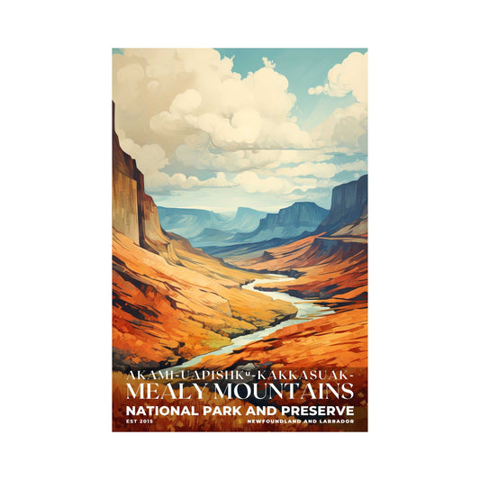 Akami-Uapishk-KakKasuak-Mealy Mountains National Park Poster | S06