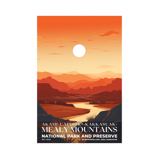 Akami-Uapishk-KakKasuak-Mealy Mountains National Park Poster | S03