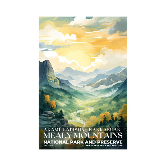 Akami-Uapishk-KakKasuak-Mealy Mountains National Park Poster | S08