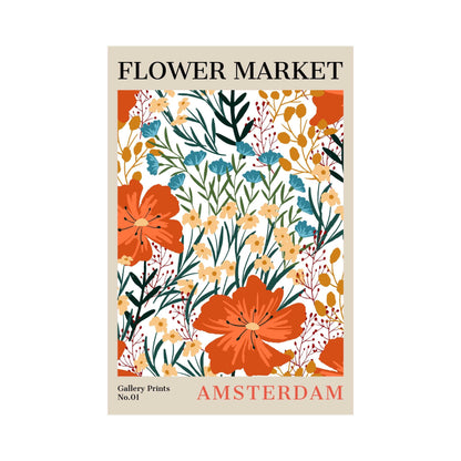 Amsterdam Flower Market Poster | S01