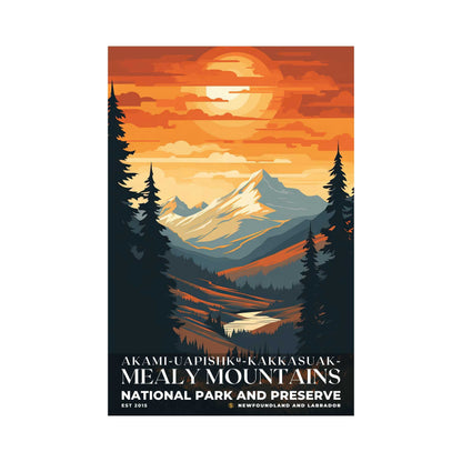 Akami-Uapishk-KakKasuak-Mealy Mountains National Park Poster | S05