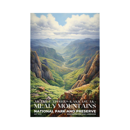 Akami-Uapishk-KakKasuak-Mealy Mountains National Park Poster | S02