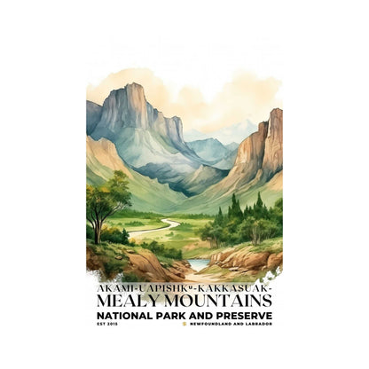 Akami-Uapishk-KakKasuak-Mealy Mountains National Park Poster | S04