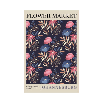 Johannesburg Flower Market Poster | S02