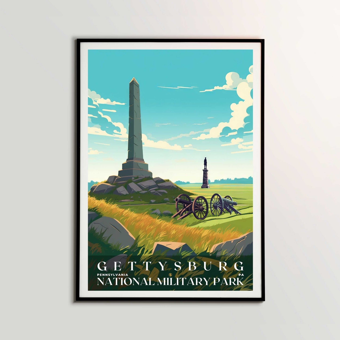 Gettysburg National Military Park Poster | US Travel | S01