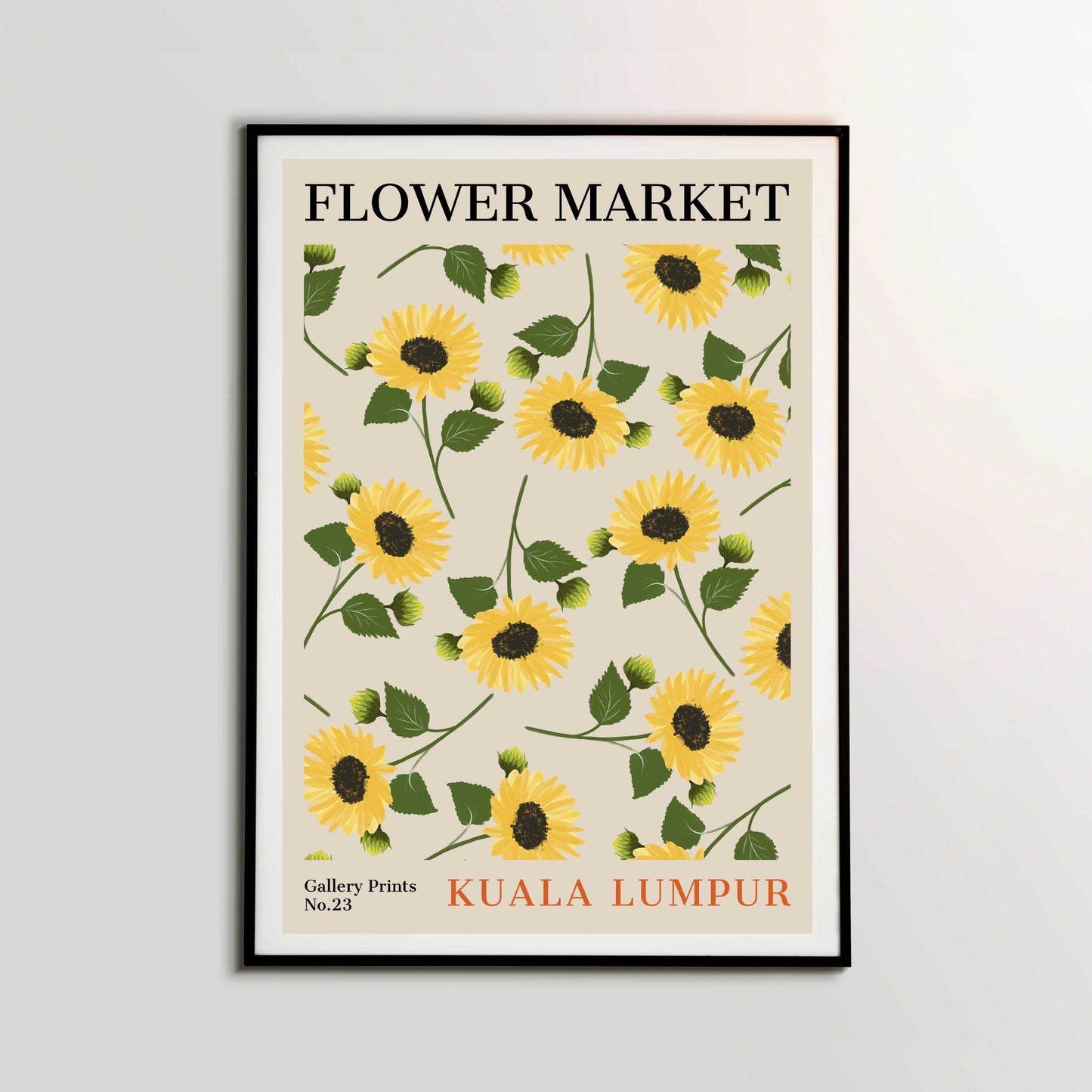 Kuala Lumpur Flower Market Poster | S01