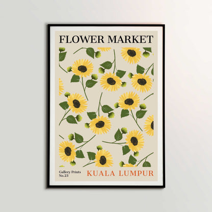 Kuala Lumpur Flower Market Poster | S01