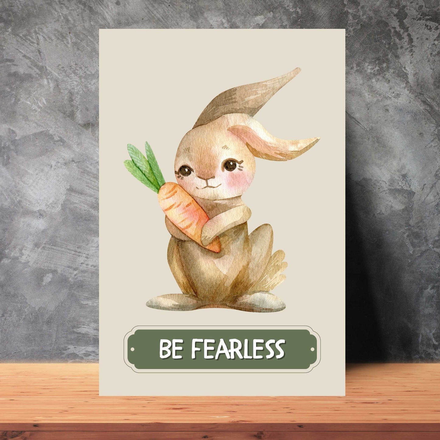 Be Fearless Rabbit Poster | S01