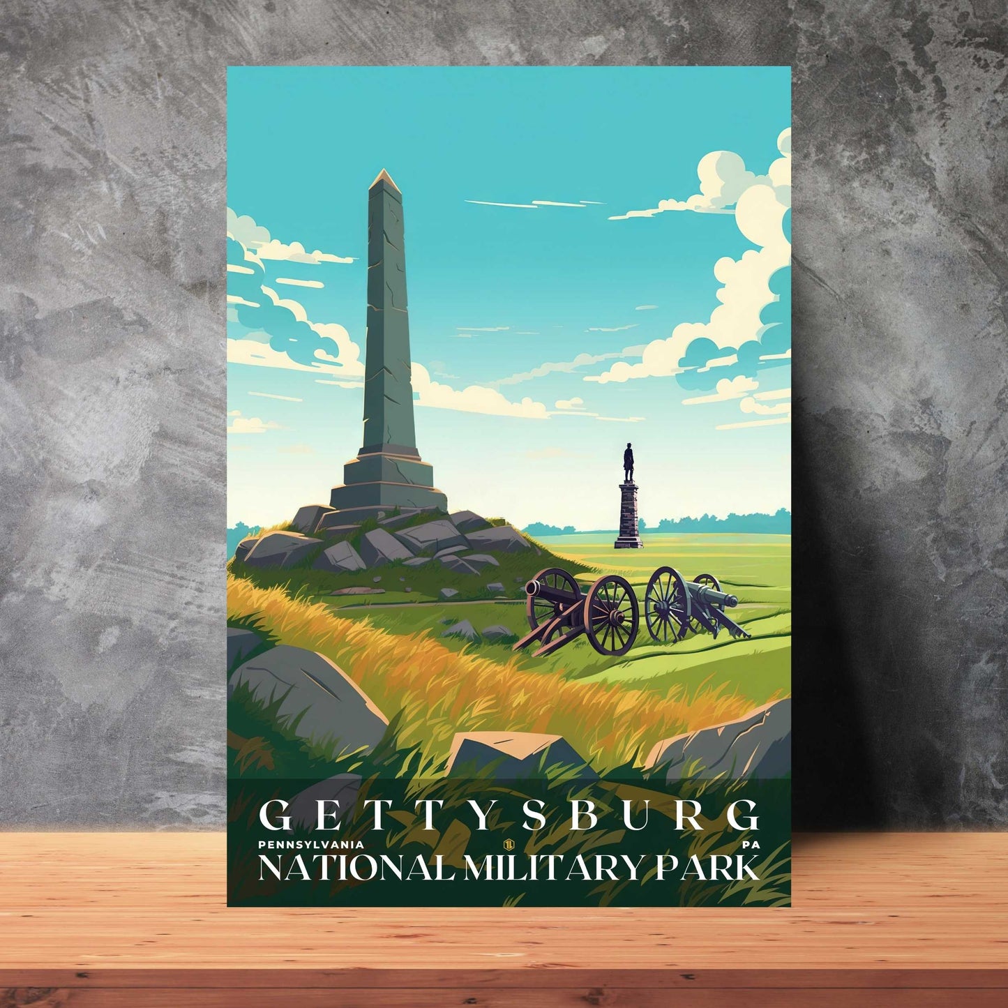 Gettysburg National Military Park Poster | US Travel | S01