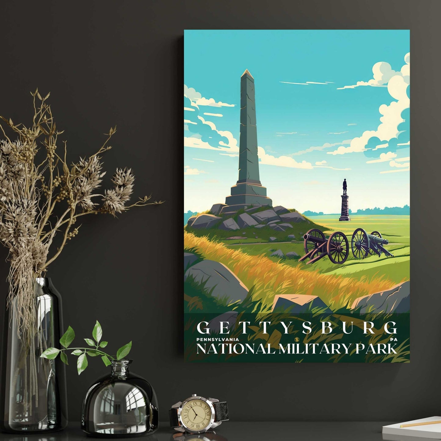 Gettysburg National Military Park Poster | US Travel | S01